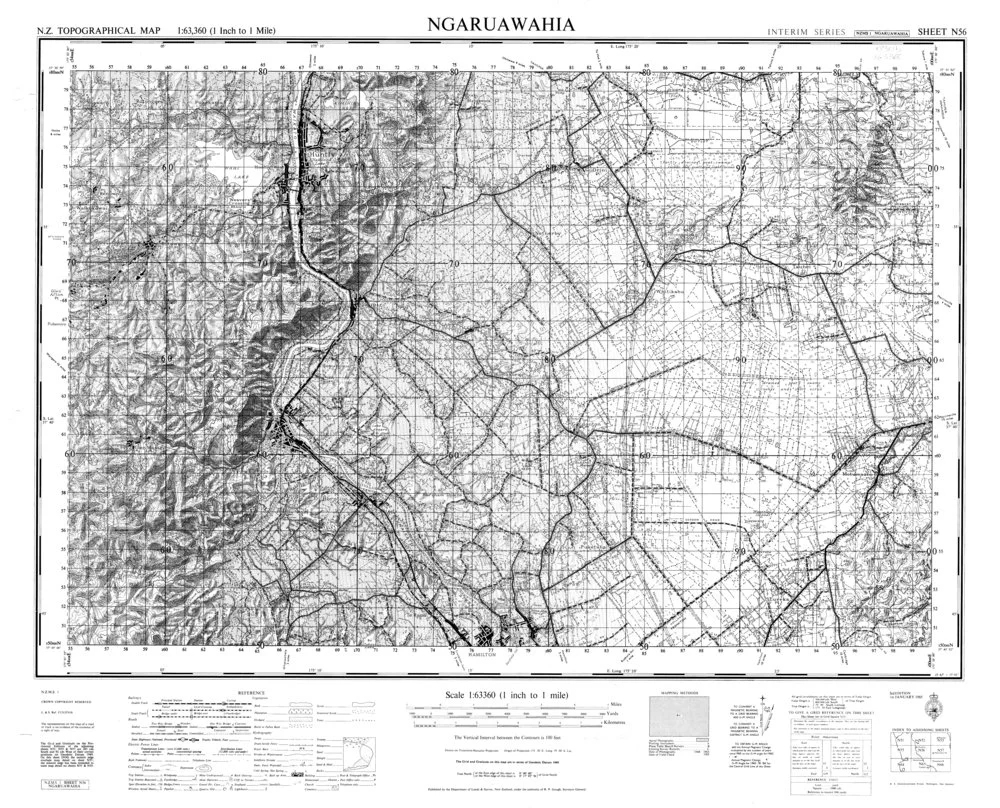 Ngaruawahia: topographical map. [3rd ed.]