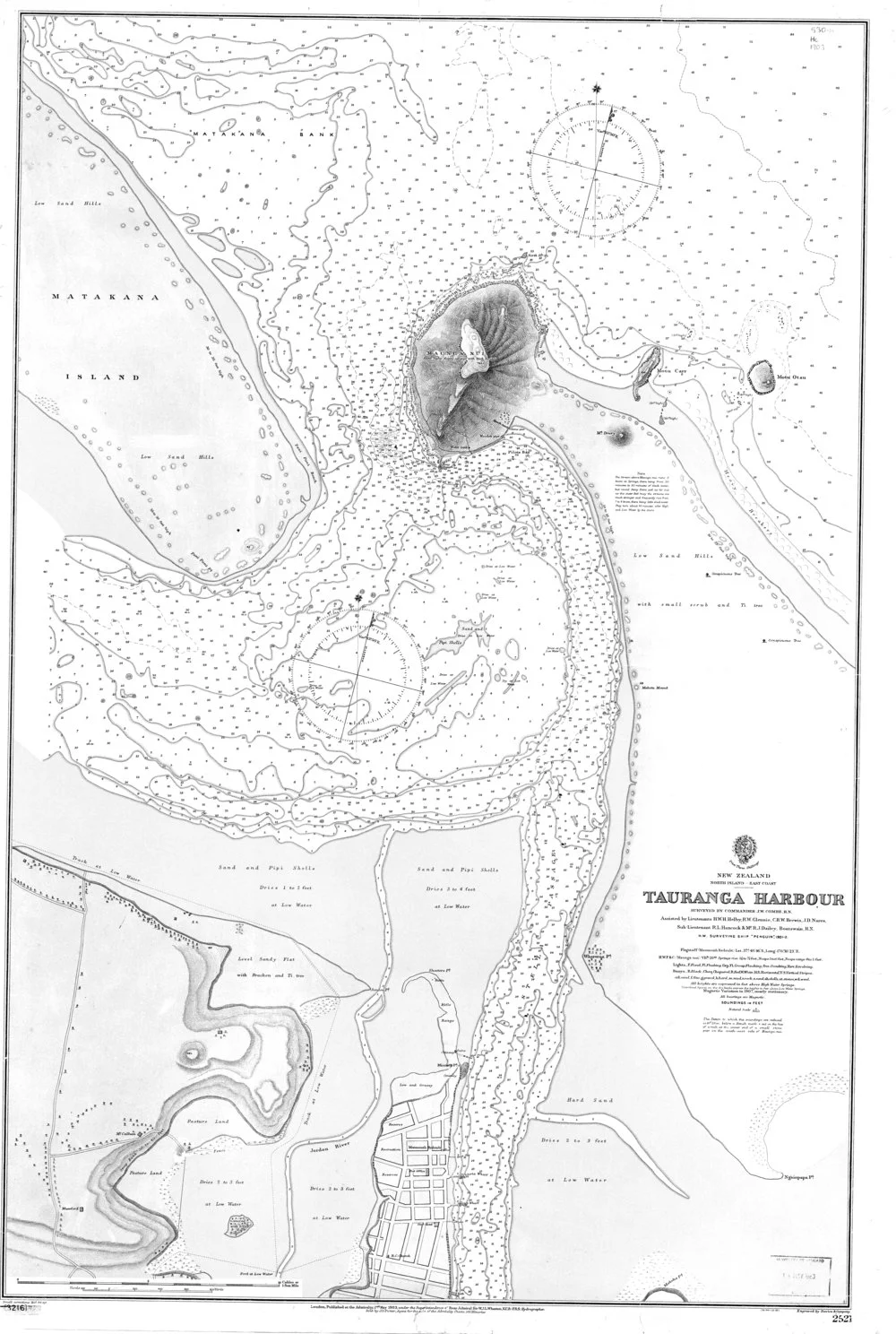 Tauranga Harbour: hydrographic chart