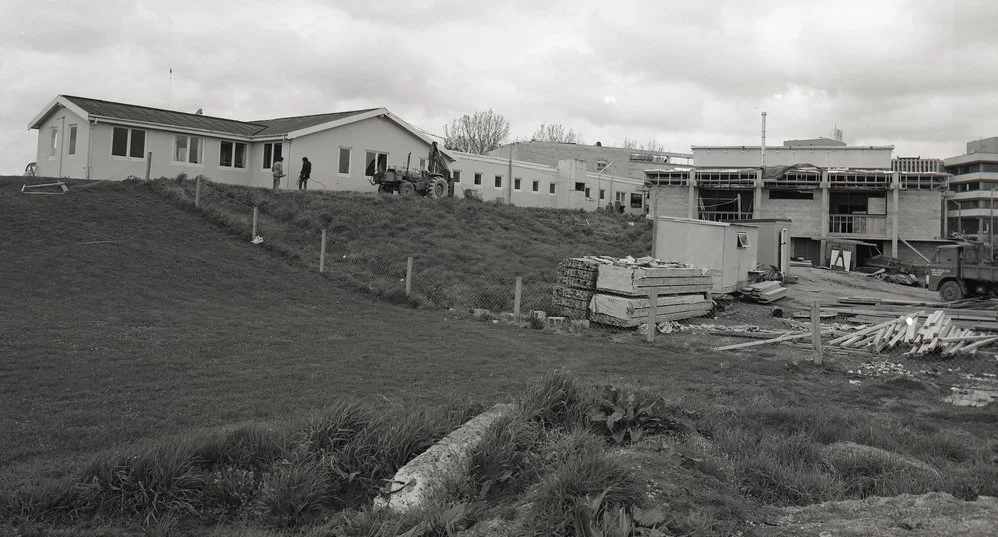 The Cowshed with the Student Union Building