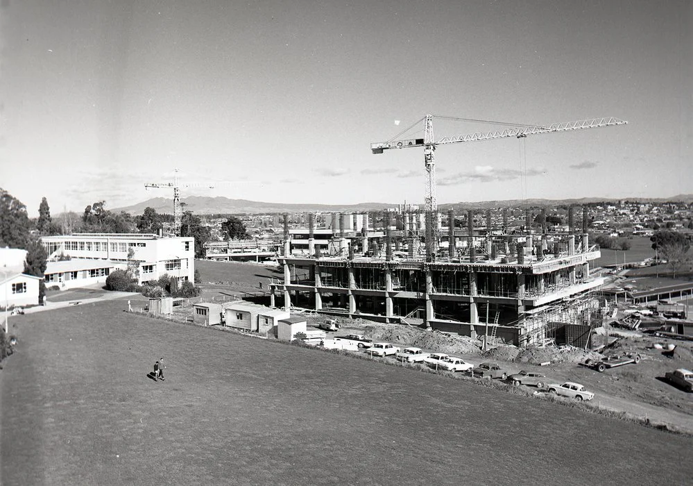 The Library under construction