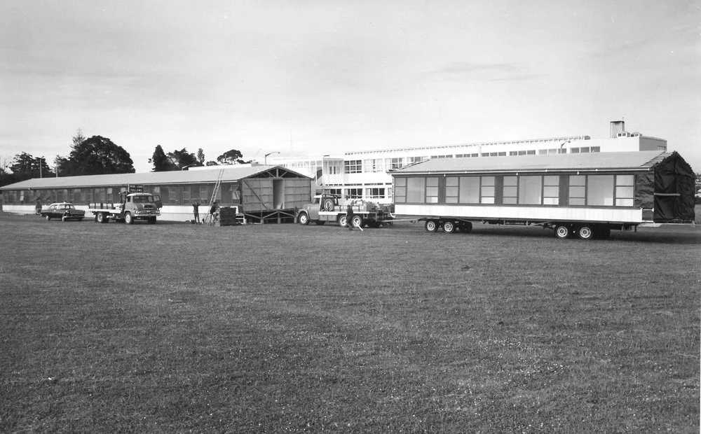 Temporary Buildings arriving