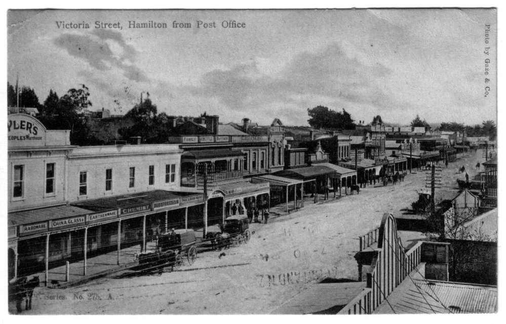 Victoria Street Hamilton from the Post Office.