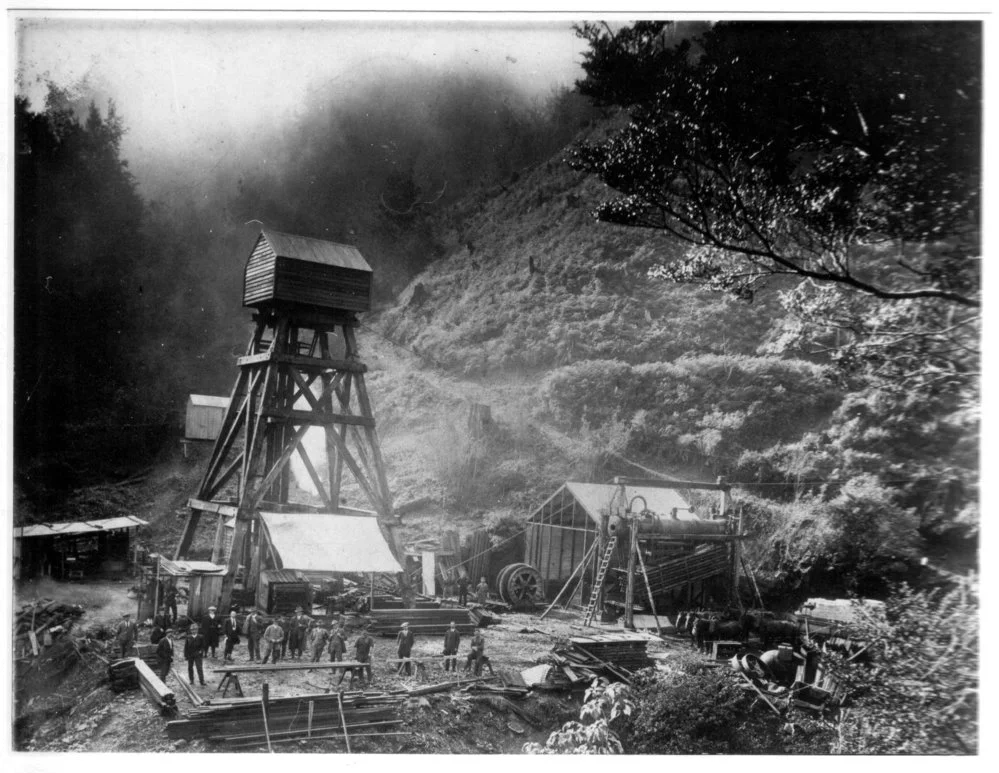 Either Inglewood or Energetic Deep Lead Mine near Reefton West Coast South Island