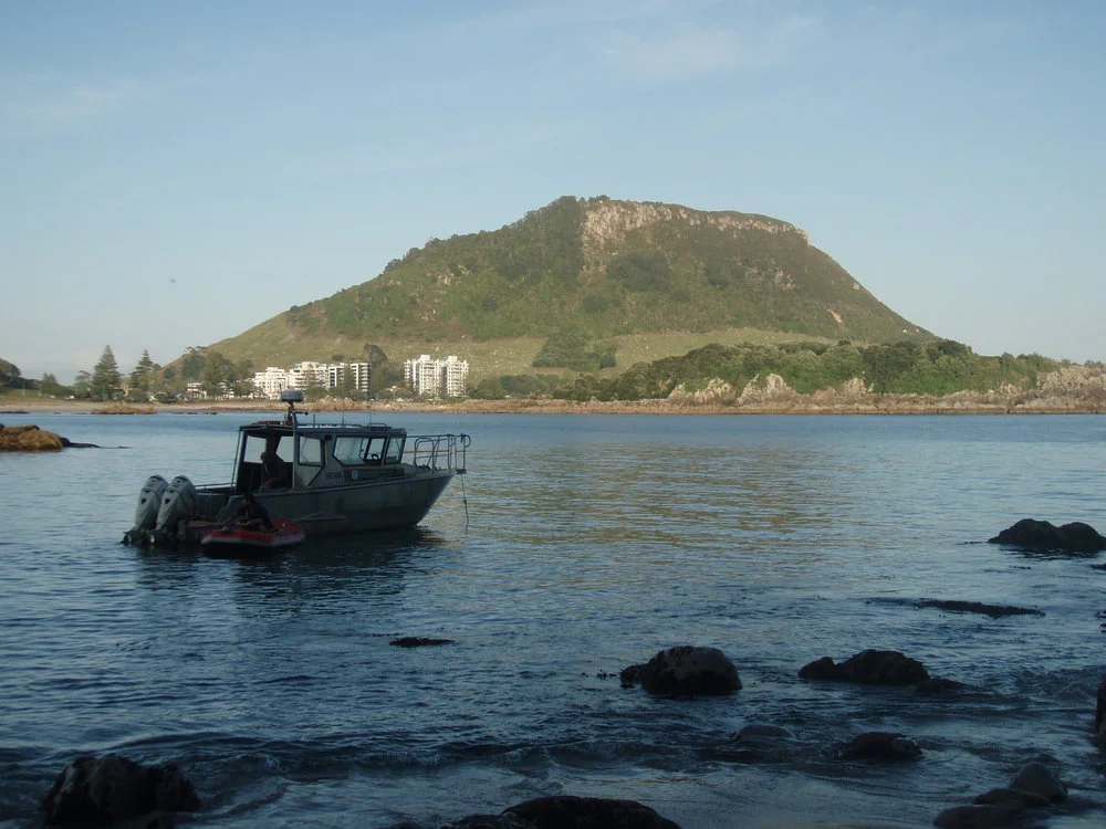 Rewa boat at Motuotau (Rabbit island)