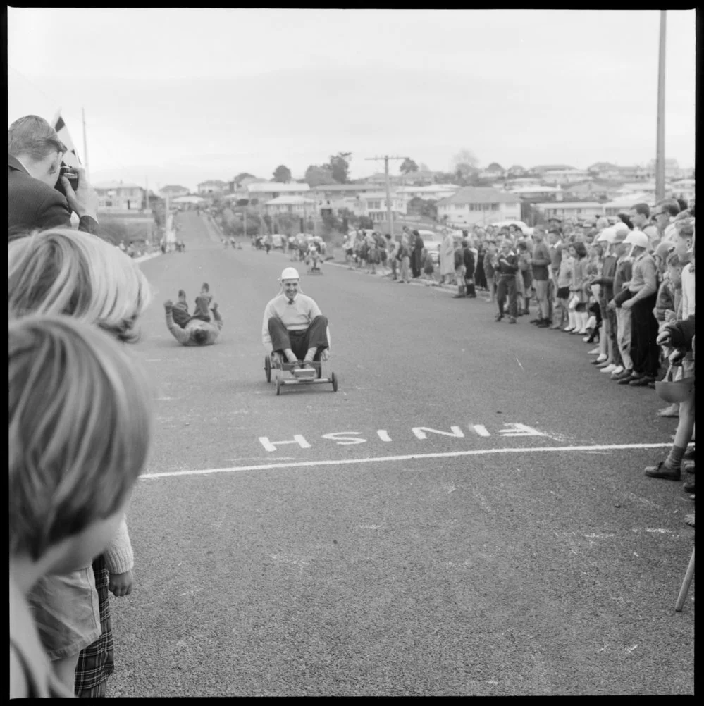 Bureta Road trolley derby - Barry Martin