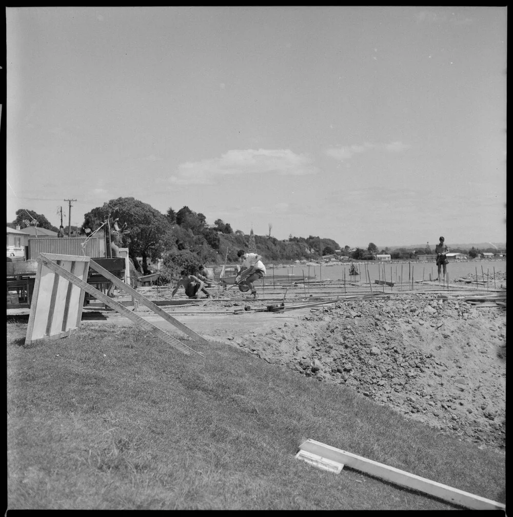 Foundations for Maketu Surf and Life Saving Club.
