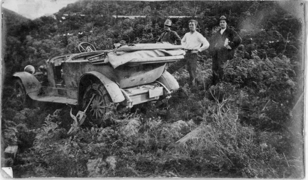 Car accident 1920s