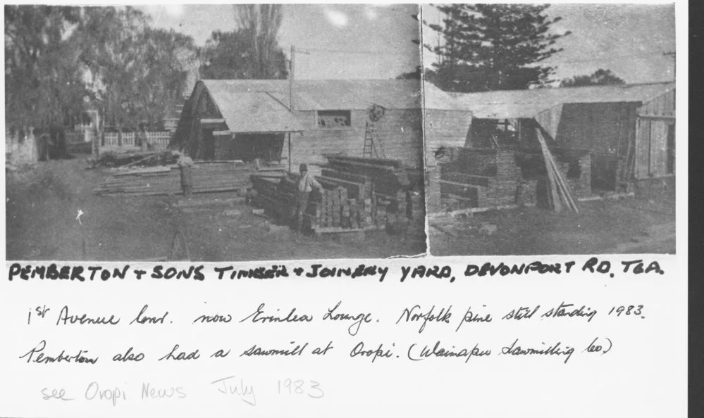 Pemberton & Sons Timber and Joinery Yard c. 1920s