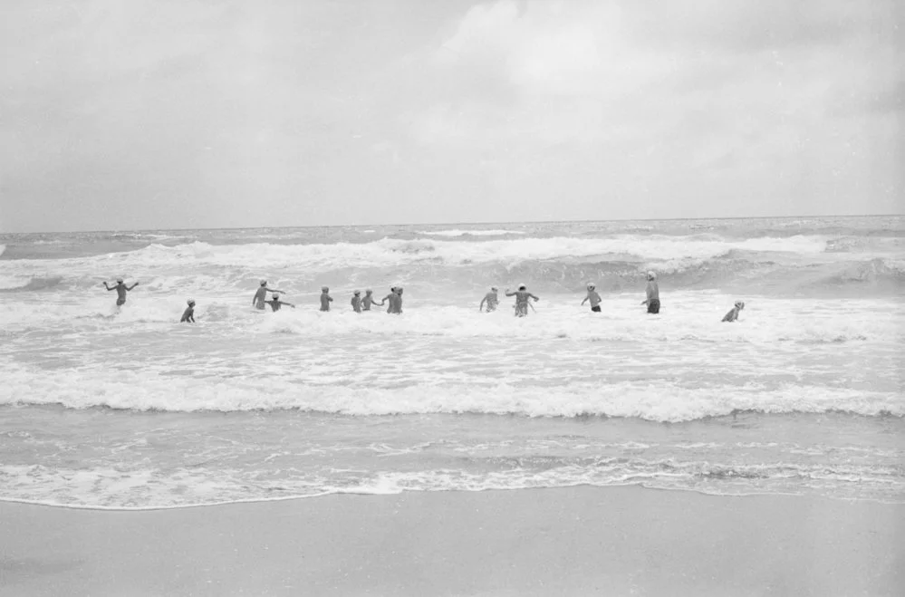 Surf life-saving nippers in the surf