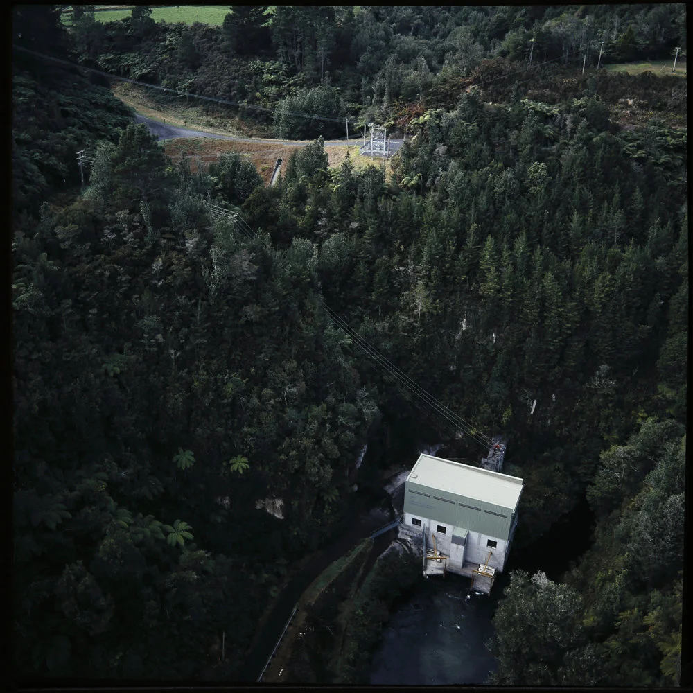 Lower Mangapapa Power Stations from the air in 1996.