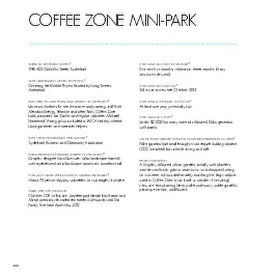 Christchurch: The Transitional City Pt IV, pages 300-301: Coffee Zone Mini Park