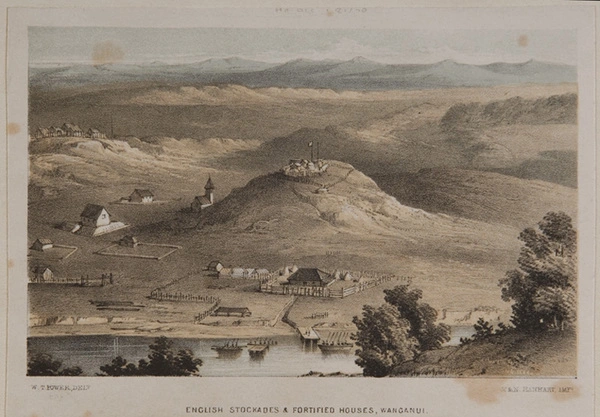 English stockades & fortified houses, Wanganui.