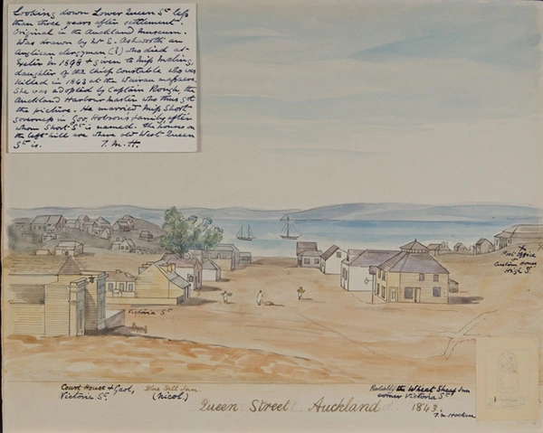 Queen Street, Auckland, 1843.