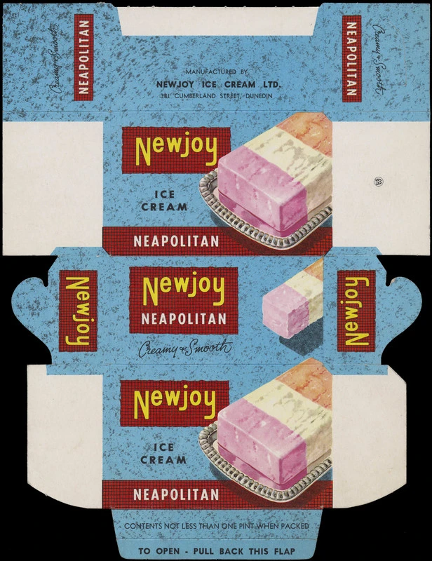 Newjoy Neapolitan ice cream box