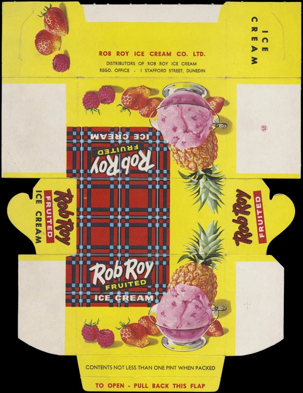 Rob Roy fruited ice cream box