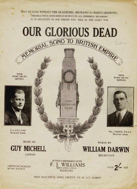 Our glorious dead: Memorial song to British Empire