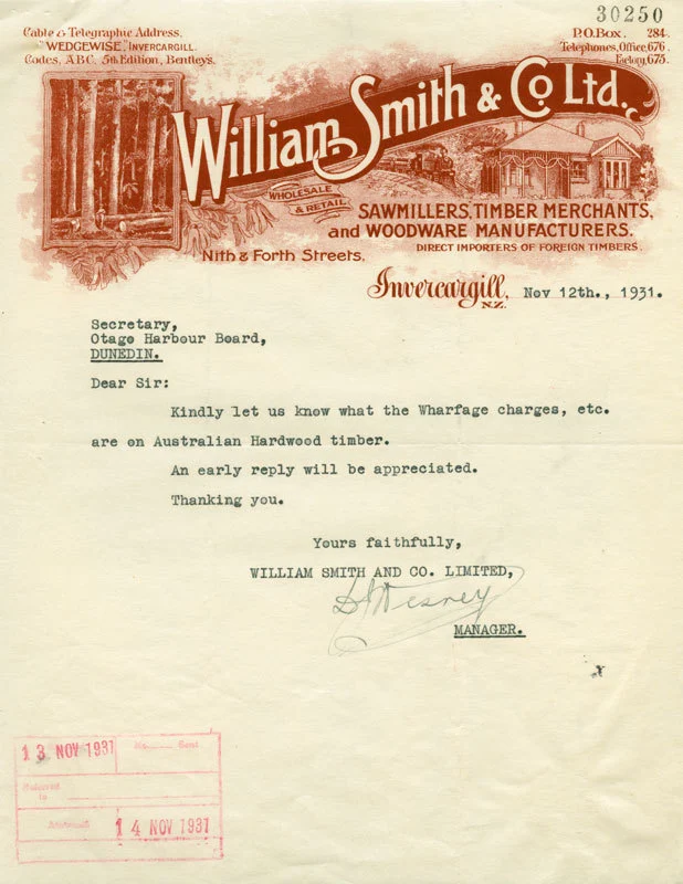 William Smith & Co. Ltd. letterhead