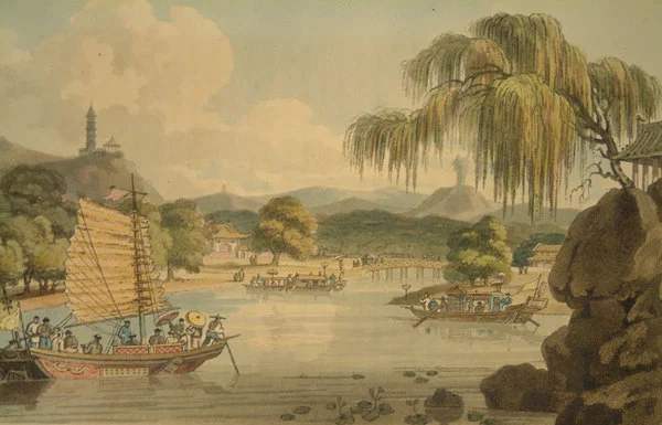 View in the Eastern side of the Imperial Park at Gehol.