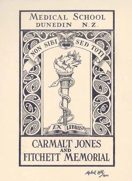 Carmalt Jones and Fitchett Memorial bookplate.