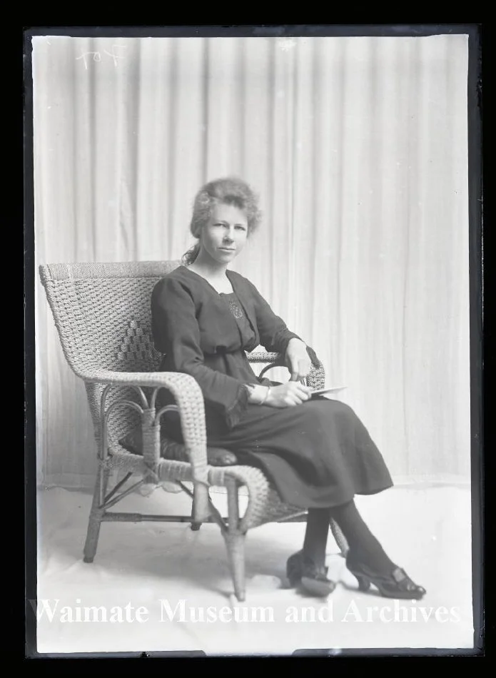 Fox, woman