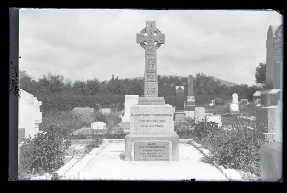 Dr Maraget Cruickshank's cemetery headstone
