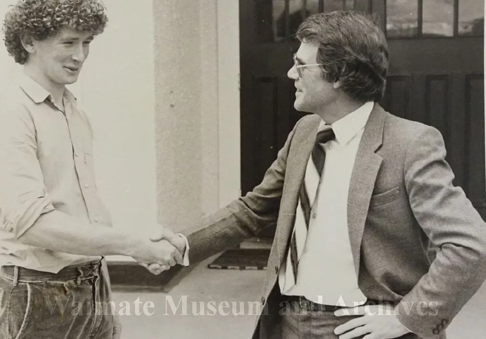 Waimate HIgh School principal with student