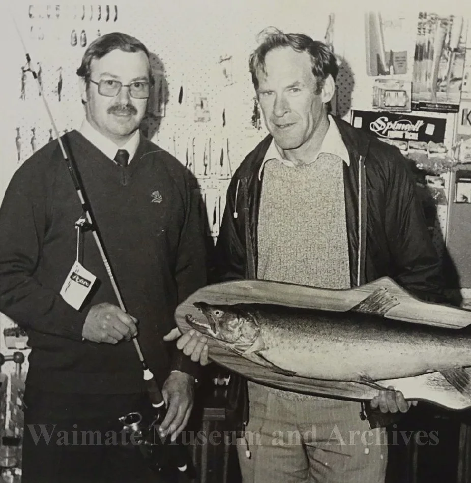 Graeme Attewell and Alec Barltrop with fish