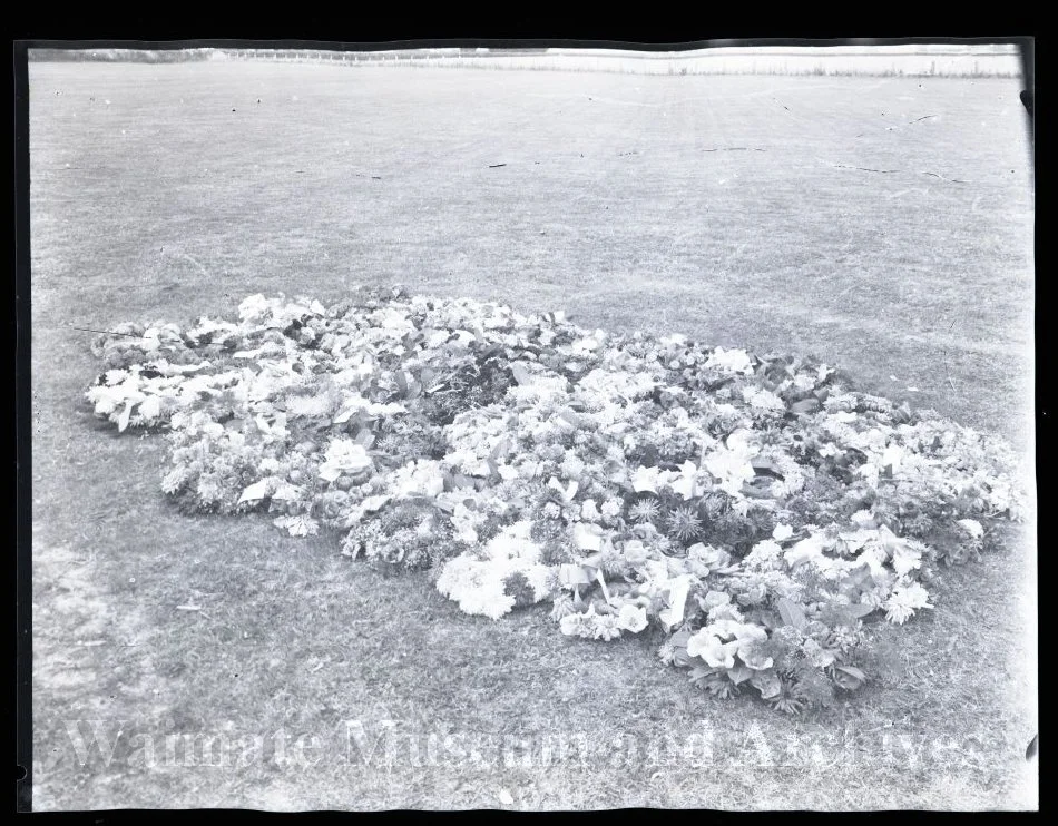 Flowers on grave