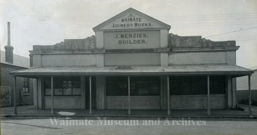 Waimate Joinery Works building, J. Menzies building