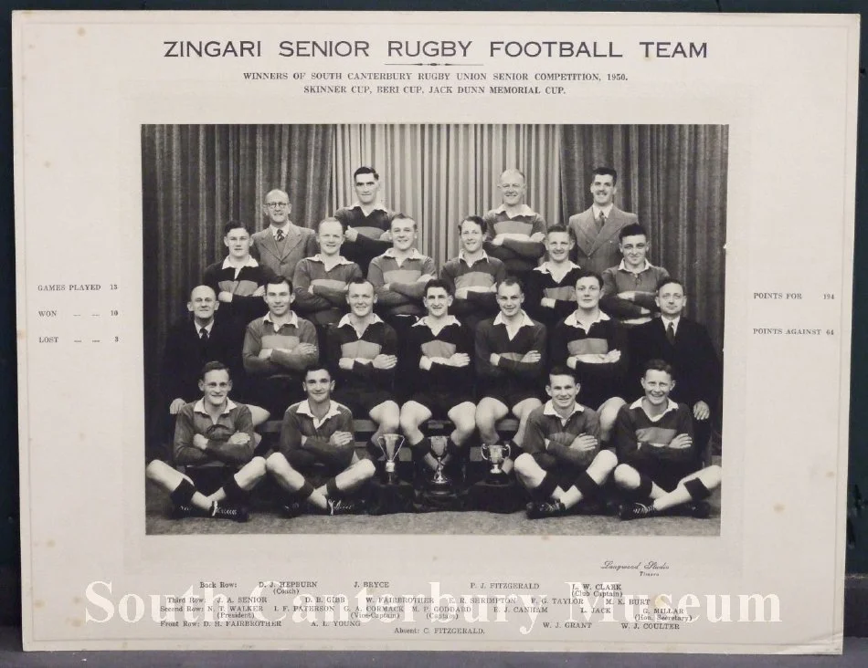 Zingari Senior Rugby Football Team, 1950