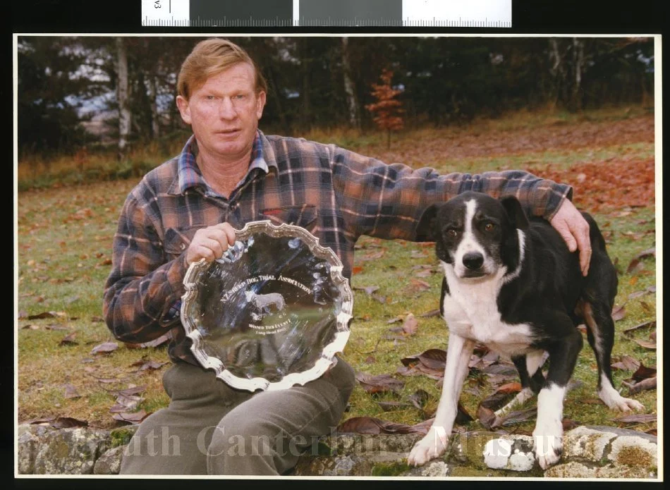 Ginger Anderson and dog Ben, New Zealand sheepdog champions