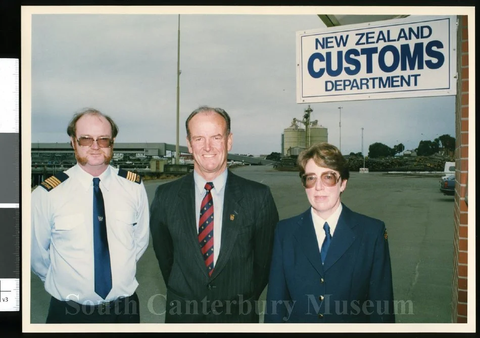 Customs Staff Harvey Donovan, Ian Fawcett & Colleen Shanks