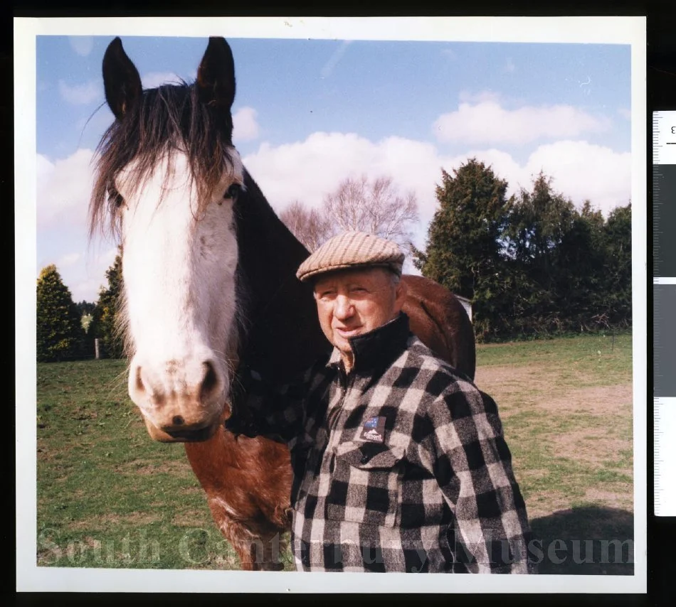 Bob Hill and 'Glen' the Clydesdale