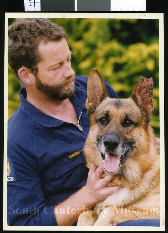 Constable Laurie McNeill and 'Tyke'