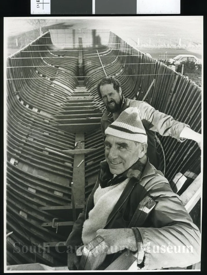 Robert Odey (at rear) and David MacLean