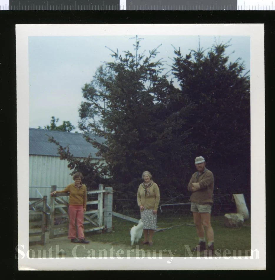 Catriona Baker with the Ulrichs of Rock Farm, Cave