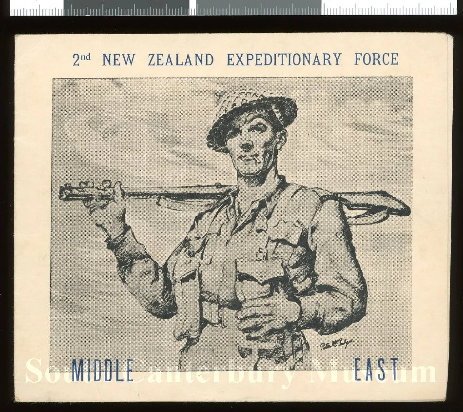 2nd NZEF Middle East Christmas and New Year card from Bill Halliday
 Card, Greeting