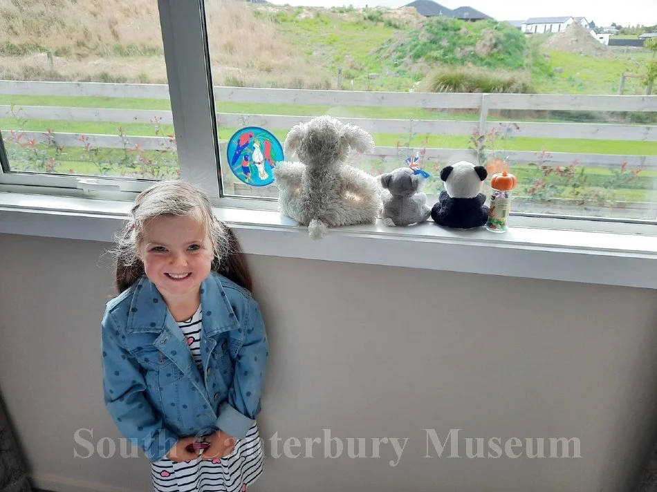 Felicity Brice pictured with her 'Bear Hunt' teddies, Timaru