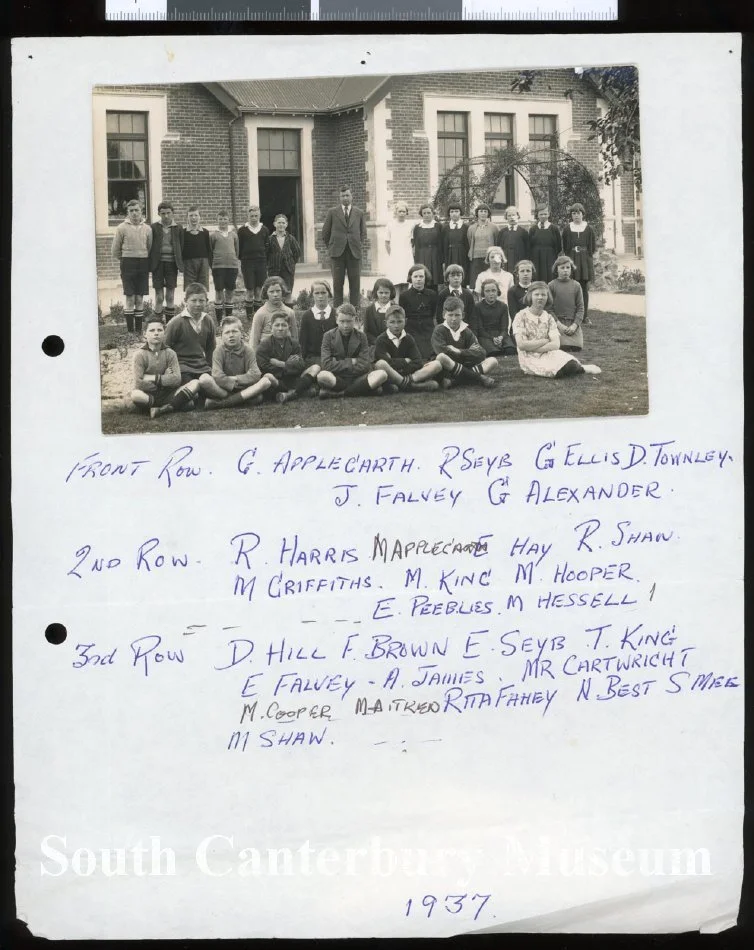 Washdyke School, 1937