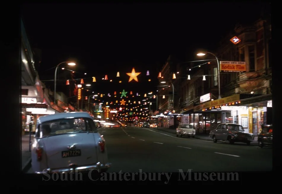 Christmas lights, Stafford Street, Timaru