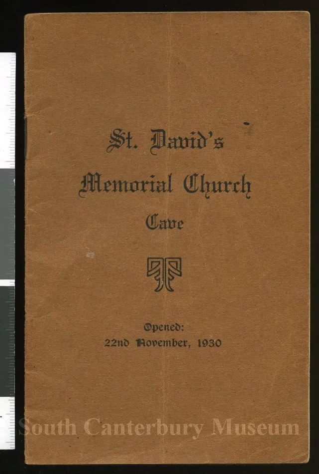 St David’s Memorial Church, Cave : opened 22nd November, 1930