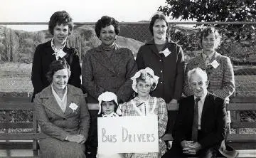 Tinui School bus drivers : Photograph