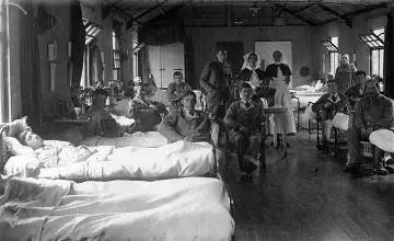Military hospital ward : digital image