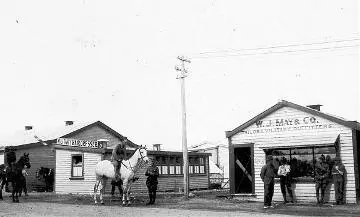 Scene from main street in Featherston Camp