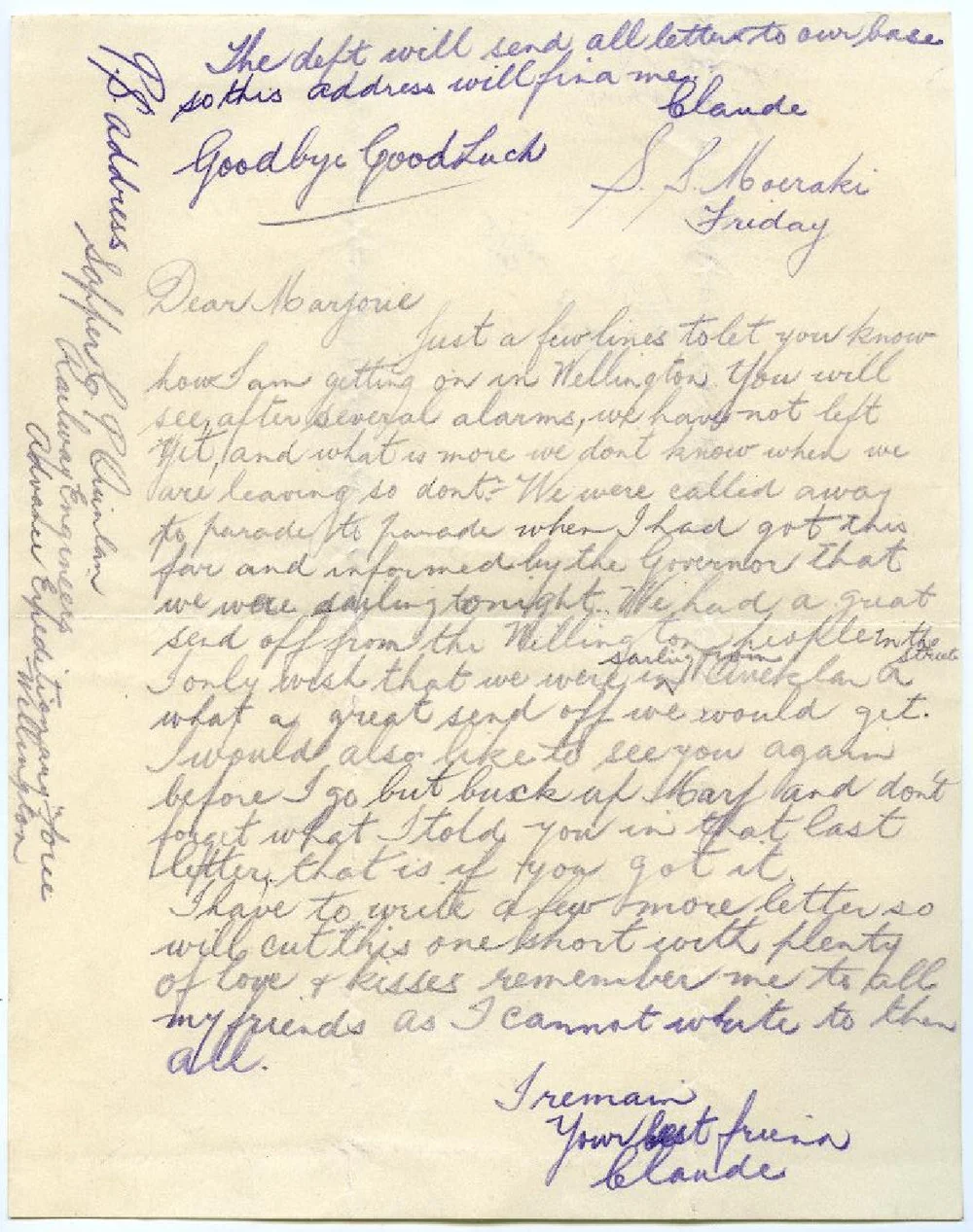 The WWI love letters of Claude Patrick Quinlan