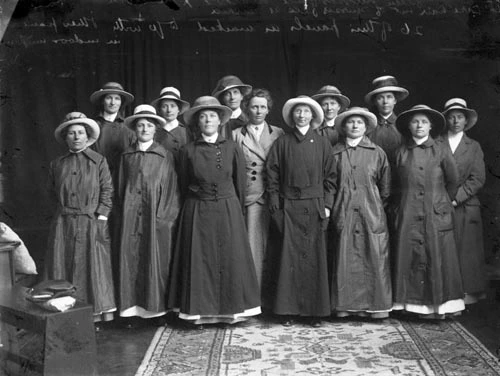 Ettie Rout with her Volunteer Sisterhood