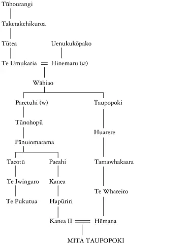 Whakapapa of Mita Taupopoki