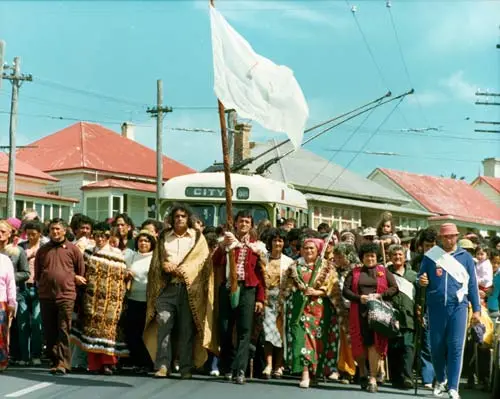 Māori land march, 1975