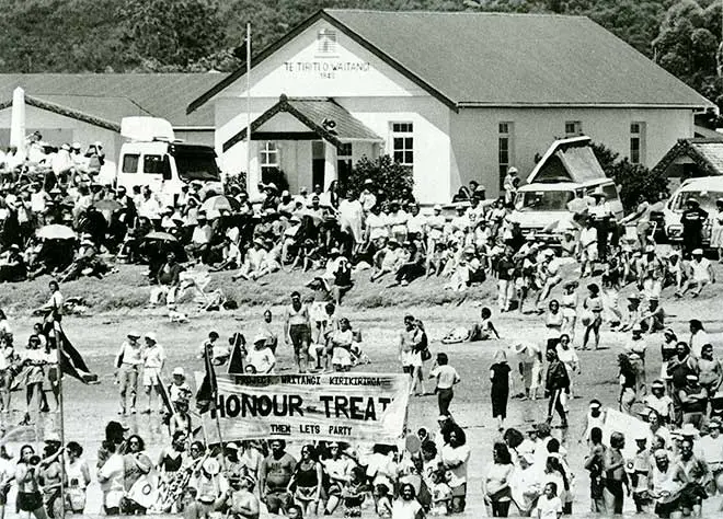 Waitangi Day: Protest, 1990