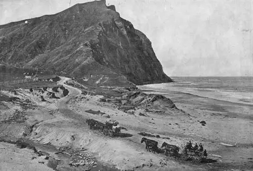 Coaches on the old coast road